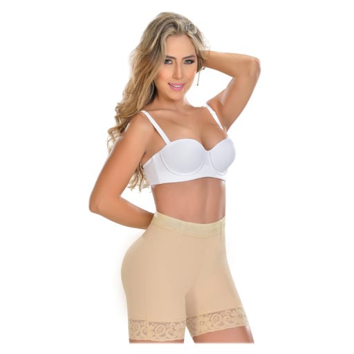 FAJA SHORT MUJER M&D STA0322M&D COLOMBIANO CORTO TALLE ALTO LEVANTA GLÚTEOS - 1