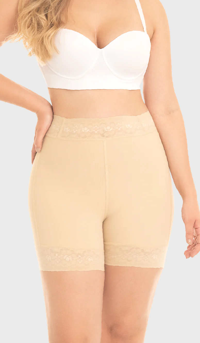 FAJA SHORT MUJER M&D STA0322M&D COLOMBIANO CORTO TALLE ALTO LEVANTA GLÚTEOS - 3