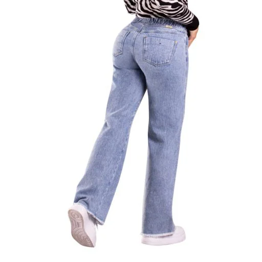 JEANS MUJER T&T JEANS AZUL CAQUETA RECTO COLOMBIANO PALAZZO CAQUETÁ - 2