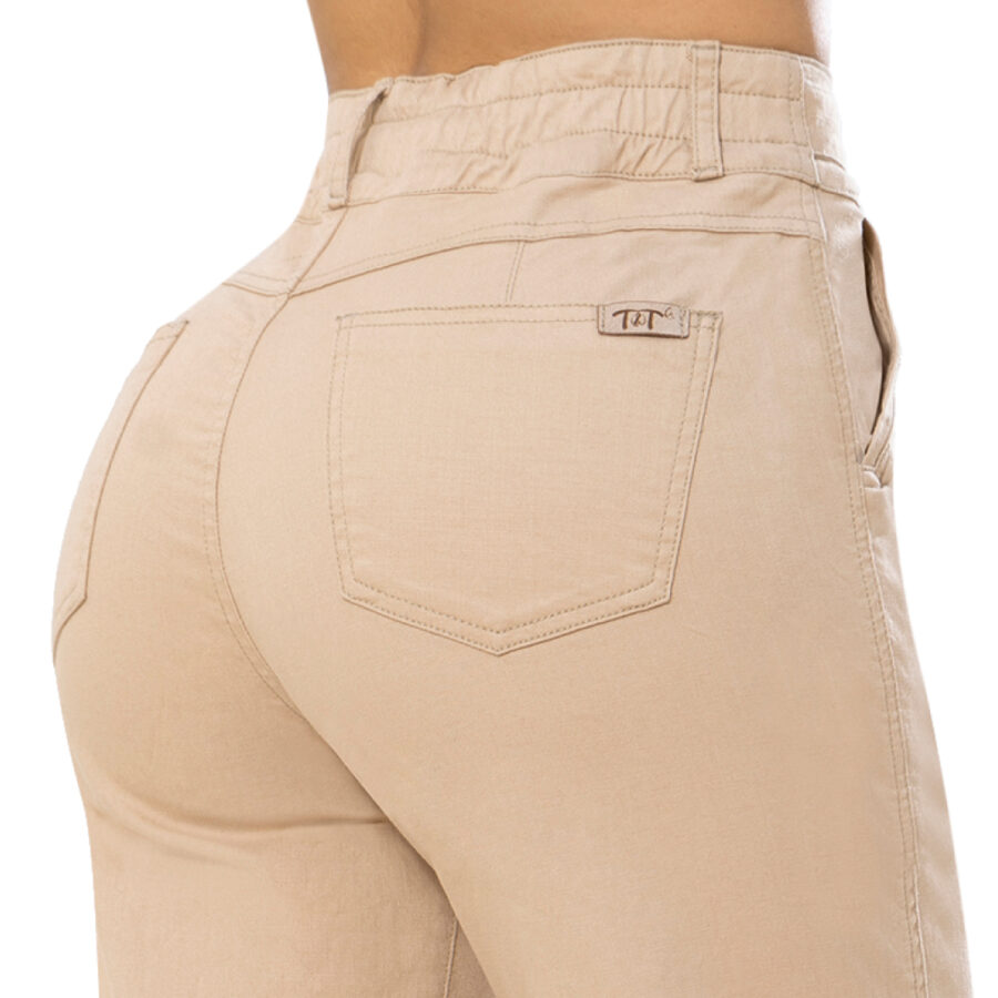JEANS MUJER TYT JEANS ALMENDRA EMILSE RECTO PANTALÓN BAGGY MODA COLOMBIANA - 4