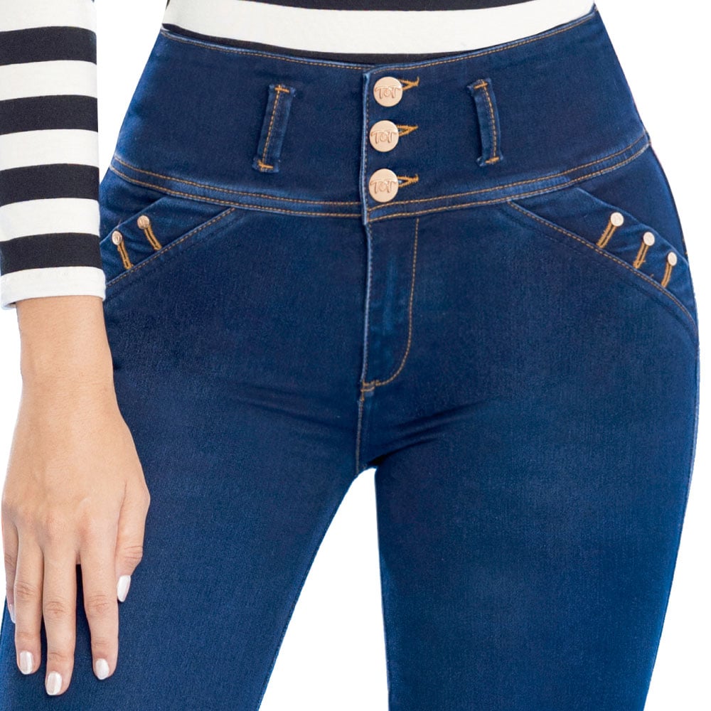JEAN SILVER TYT JEANS EN ÍNDIGO PESADO CON TIRO ALTO Y BOTA TUBO - 4