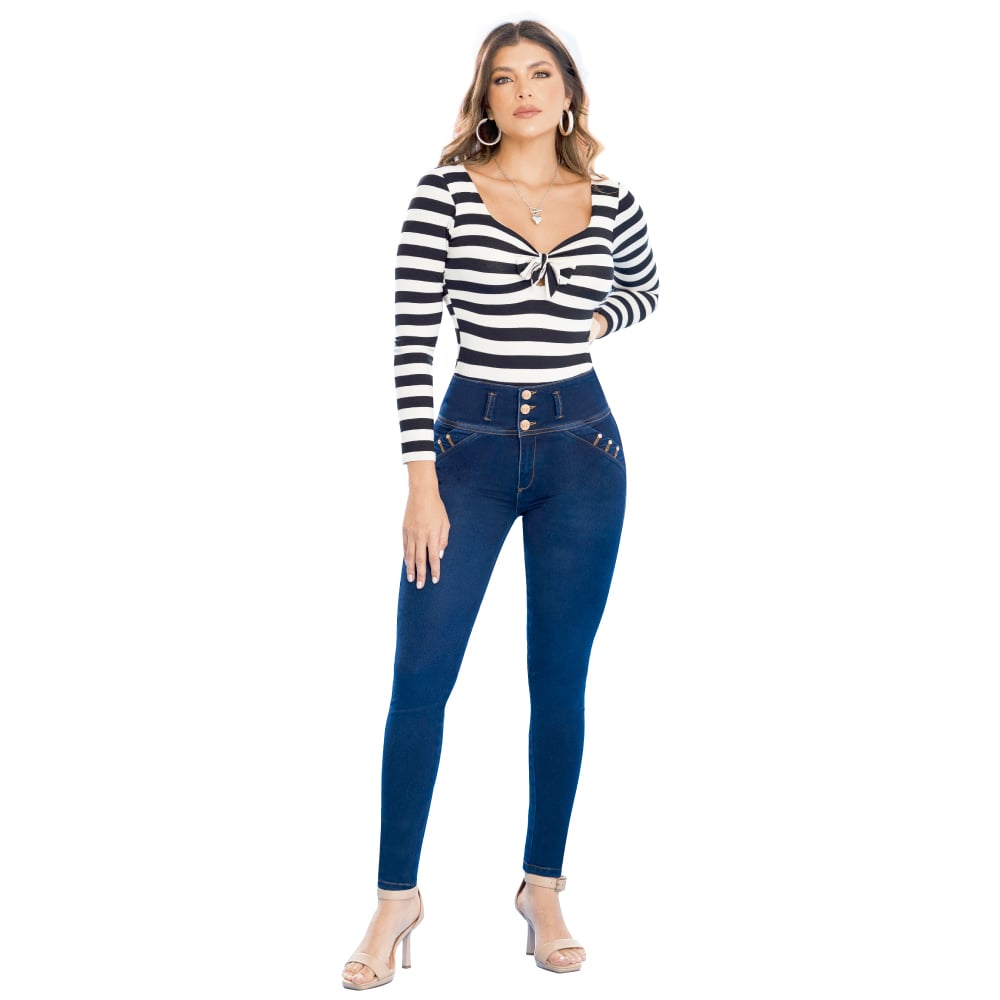 JEAN SILVER TYT JEANS EN ÍNDIGO PESADO CON TIRO ALTO Y BOTA TUBO - 5