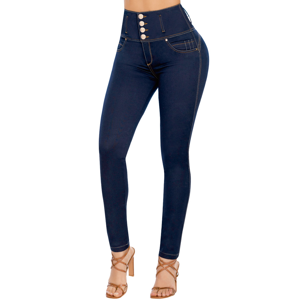 JEANS MUJER T&T JEANS AZUL NOCHE RAMSES PUSH UP - 2