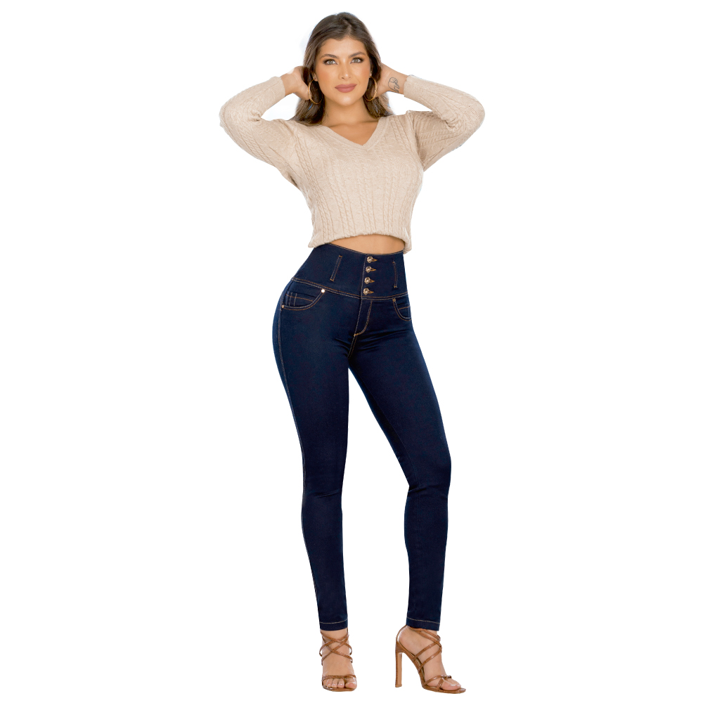 JEANS MUJER T&T JEANS AZUL NOCHE RAMSES PUSH UP - 5