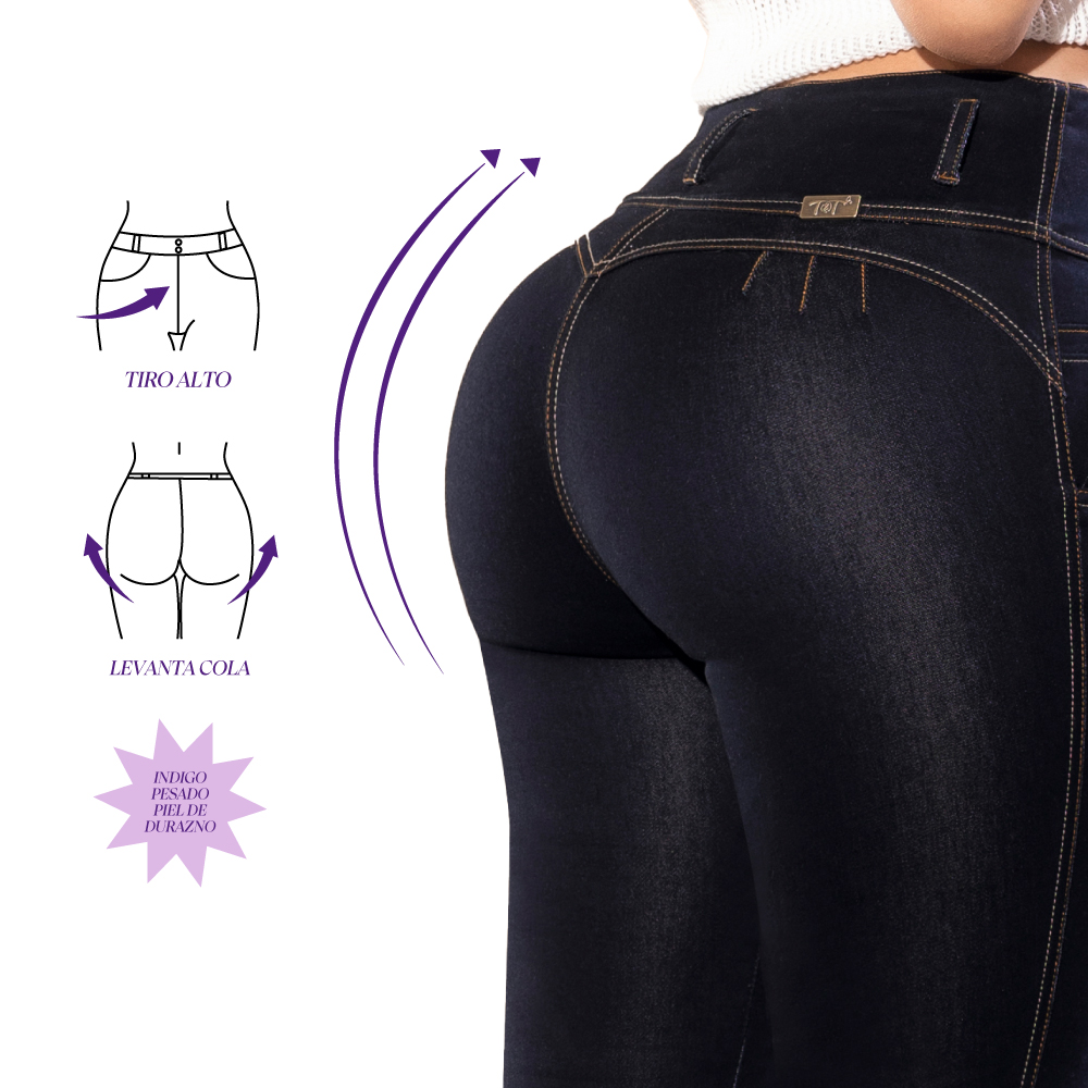 JEAN CROPPED ROSA AZUL PETRÓLEO: INNOVACIÓN Y ESTILO - 3