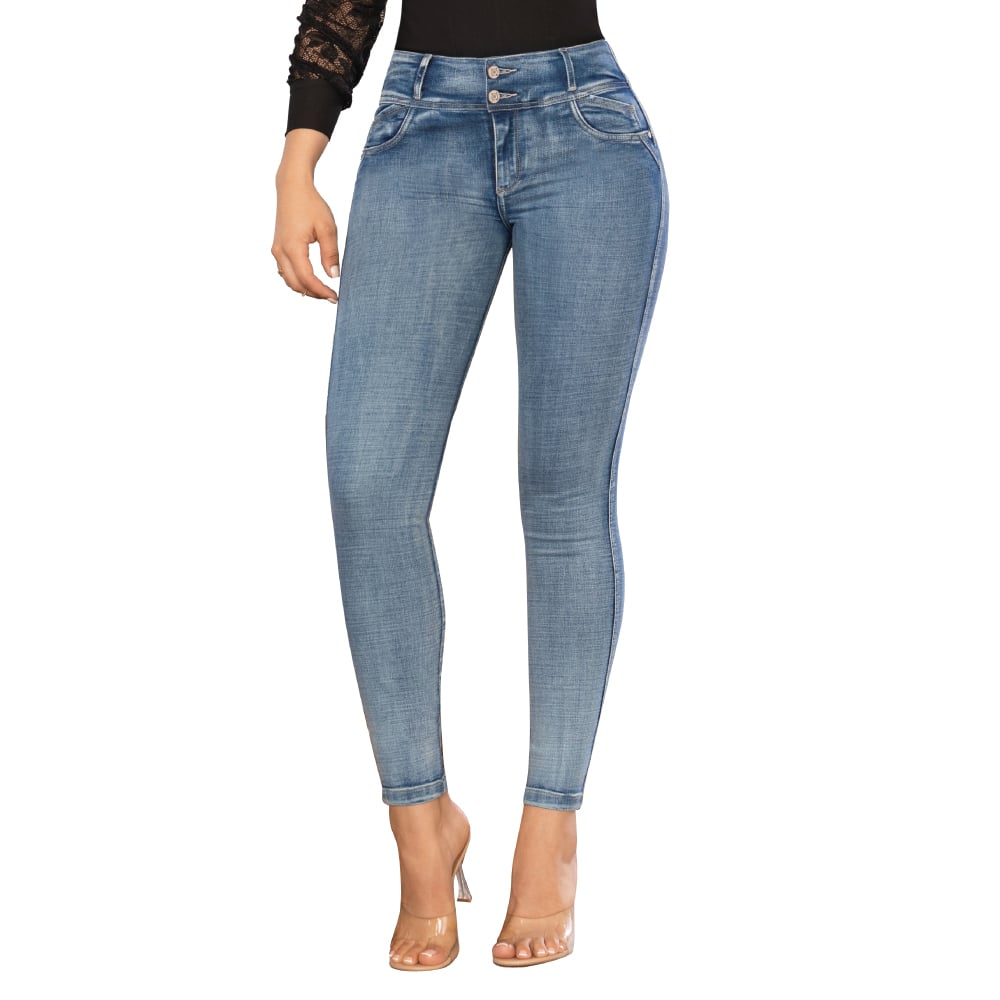 JEAN VIOLETA AZUL CLARO FROSTER: ESTILO Y COMODIDAD - 5