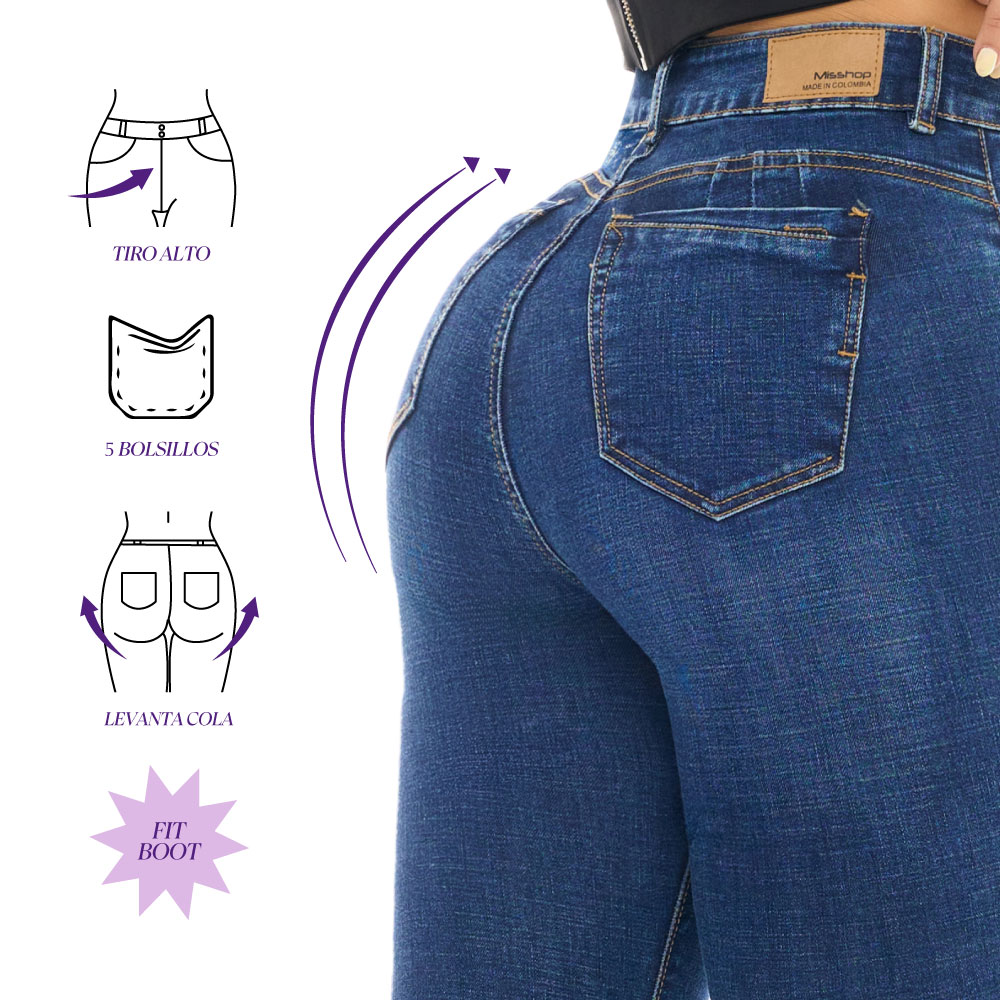 JEANS BOOT CUT REF 16193 – ¡EL PODER DE TU ESTILO, REALZADO Y AUTÉNTICO! - 3