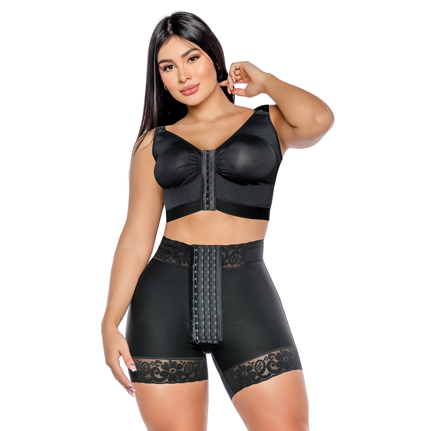 614-B SHORT LEVANTACOLA CON REALCE INTERNO-SALOME - 1