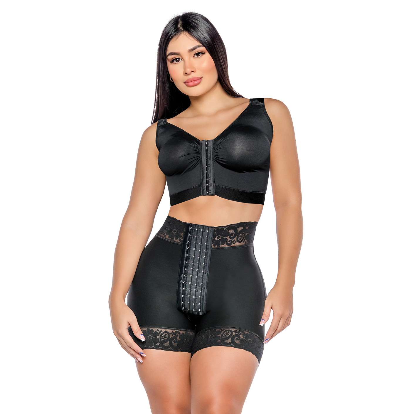 613-B SHORT LEVANTA-COLA CON REALCE DE CADERA-SALOME - 3