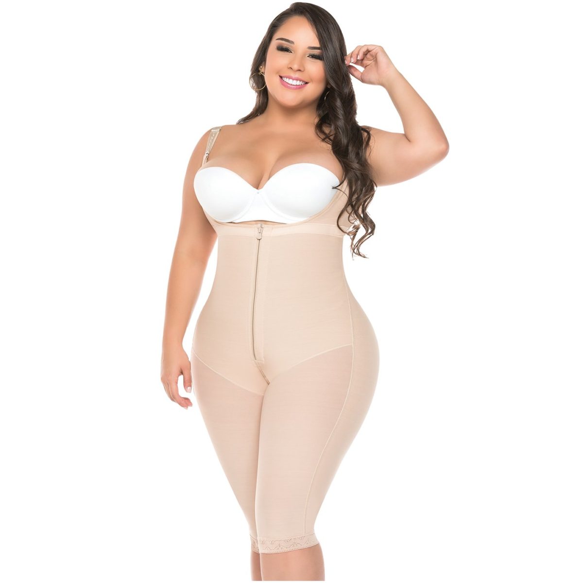 FAJAS SALOME 516 LIPOESCULTURA ESPALDA ALTA COLA EN FRANELA - 5