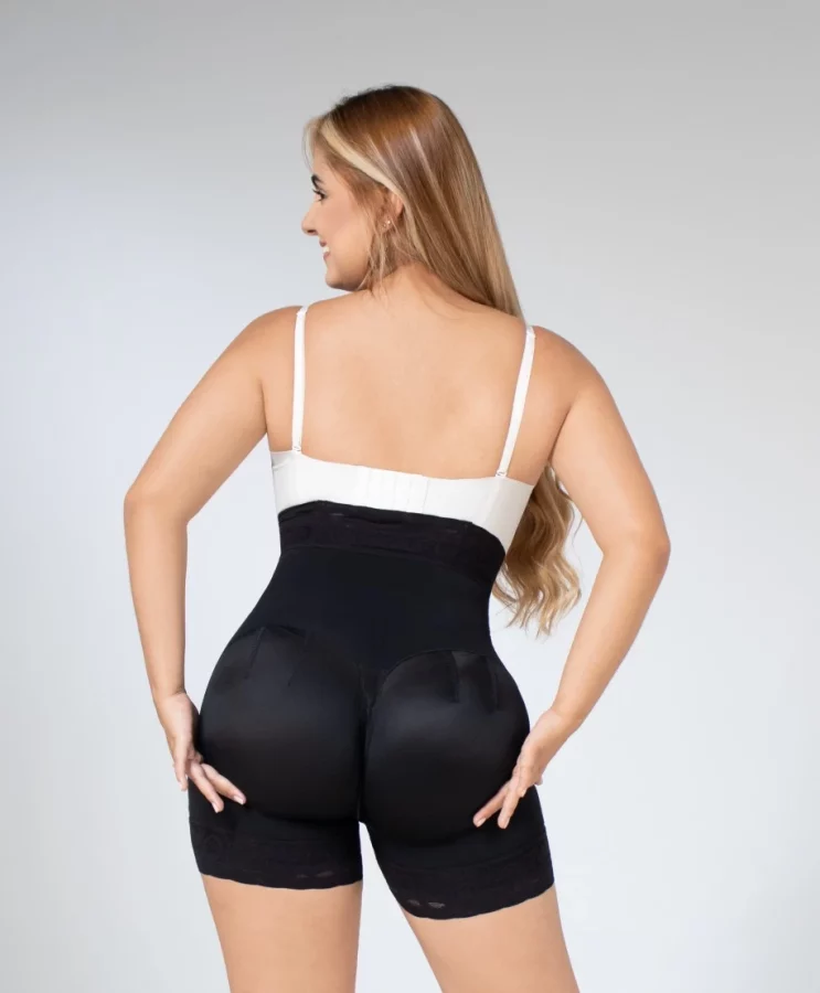 SHORT LEVANTA COLA 024656 EXTRA CORTO TALLE ALTO FAJITEX - 3