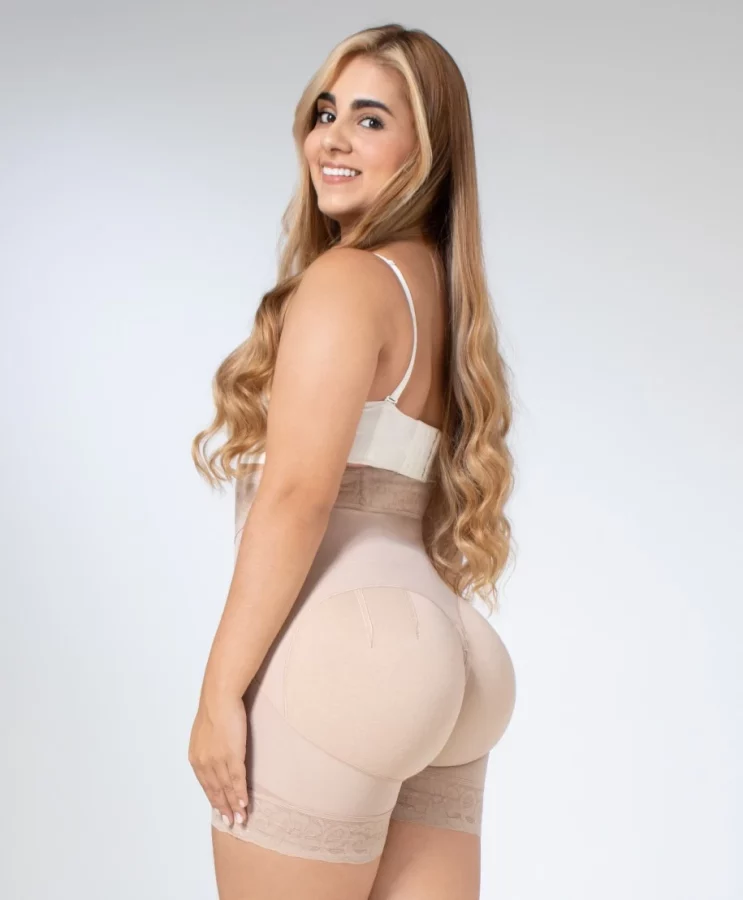 SHORT LEVANTA COLA 024656 EXTRA CORTO TALLE ALTO FAJITEX - 5