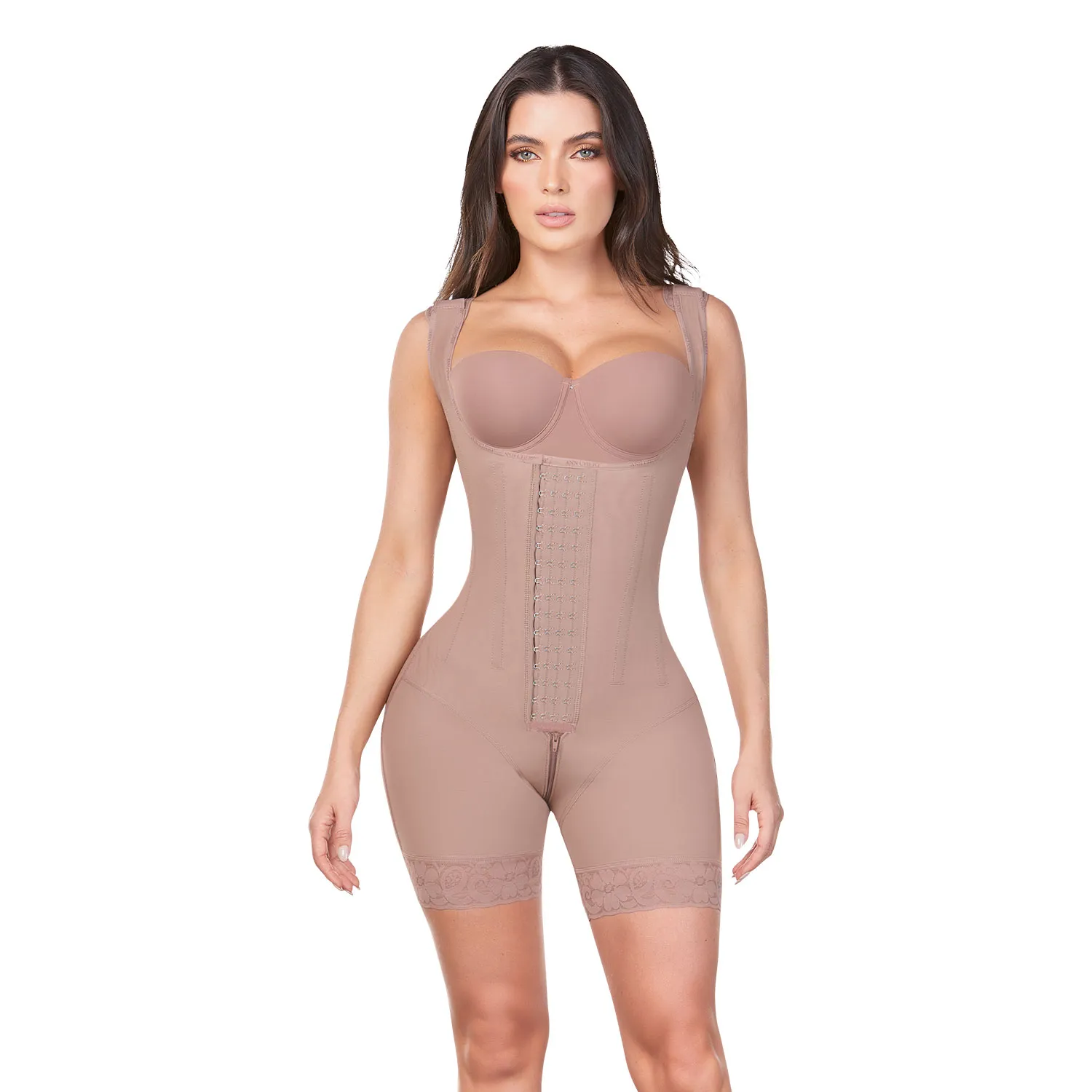 FAJA COLOMBIANA TIPO SHORT 4 BROCHES RELOJ DE ARENA MUJER 5165 ANN CHERY - 1