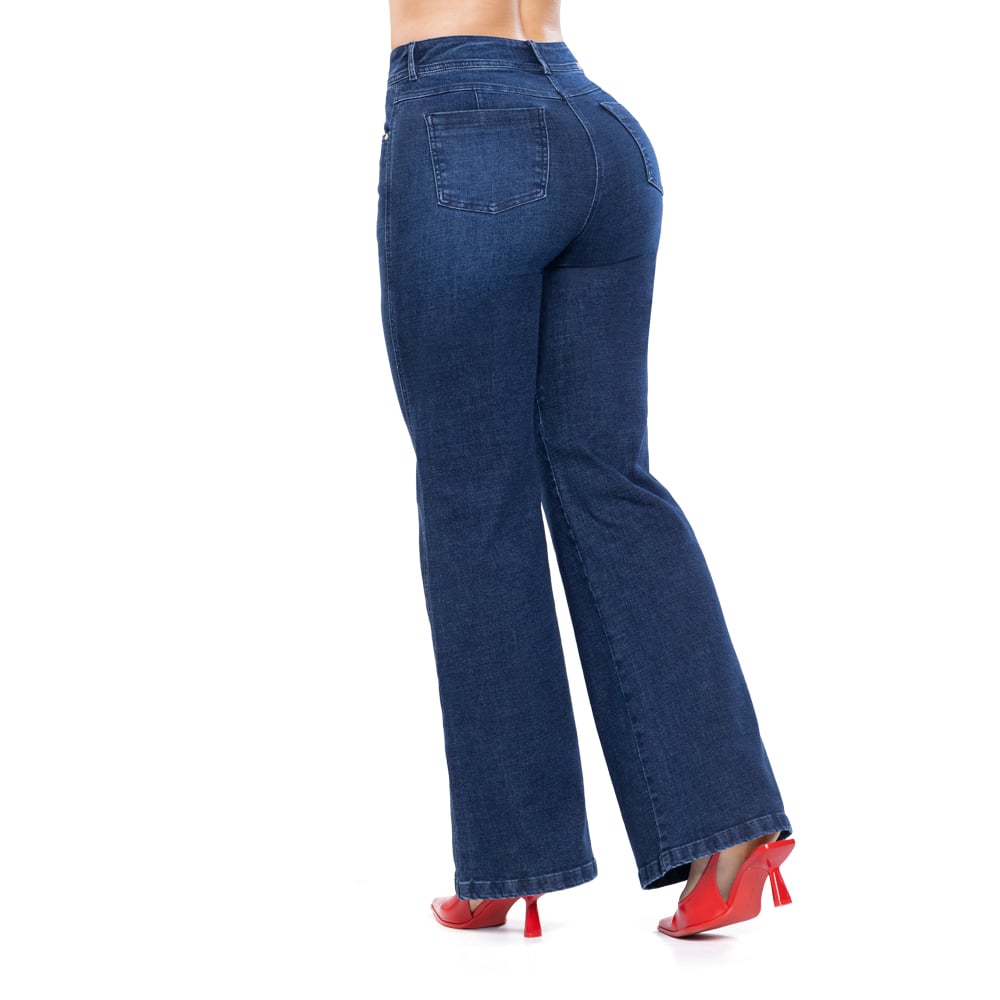 JEAN WIDE LEG SPINELA AZUL – PODER QUE INSPIRA - 1