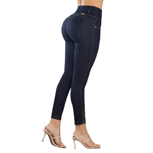 JEAN SKINNY TIRO ALTO AZUL TRINI – ESTILO SOFISTICADO QUE REALZA TU FIGURA - 1