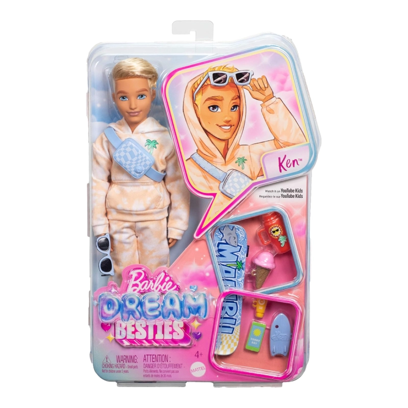 BARBIE KEN DREAM BESTIES FGURA CON ACCESORIOS - 3