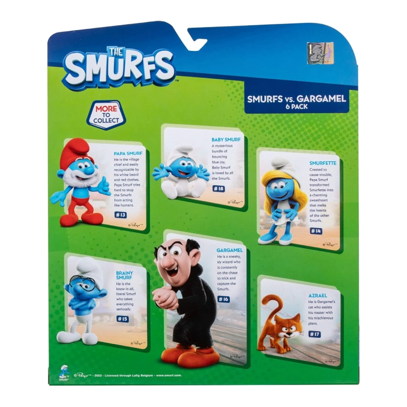 LOS PITUFOS THE SMURFS GARGAMEL PACK 6 FIGURAS - 2
