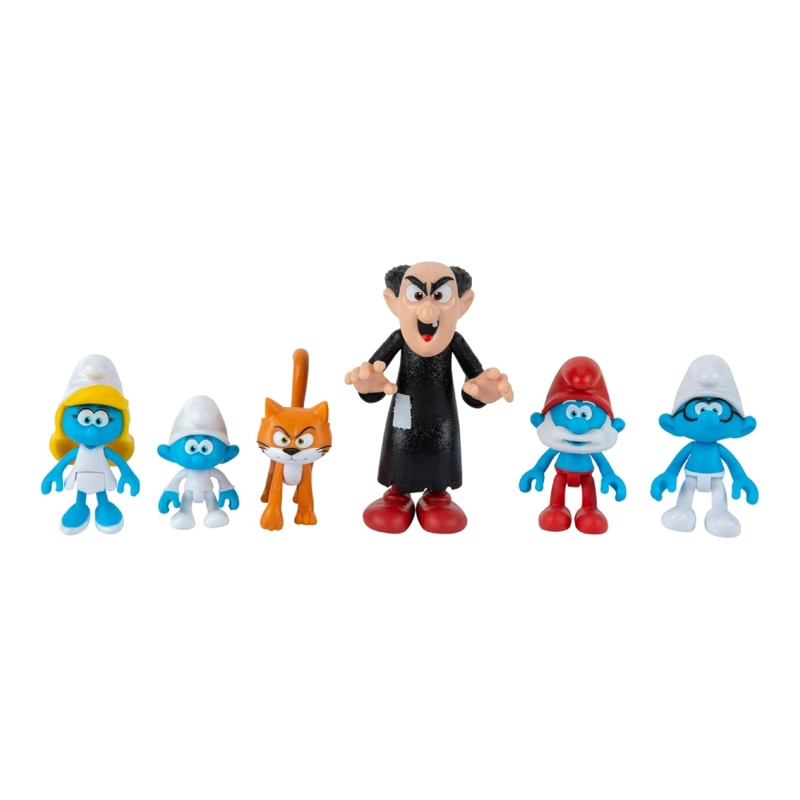 LOS PITUFOS THE SMURFS GARGAMEL PACK 6 FIGURAS - 3