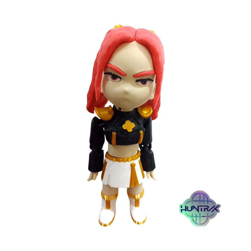 FIGURA 3D K-POP KPOP DEMON HUNTERS MIRA TRAJE NEGRO - 1