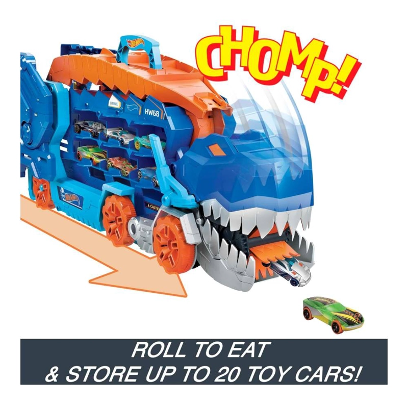HOT WHEELS PISTA REMOLQUE DINOSAURIO T-REX - 3