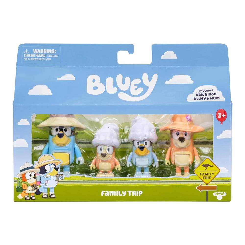 BLUEY SET FIGURAS VIAJE FAMILIAR DE BLUEY - 1