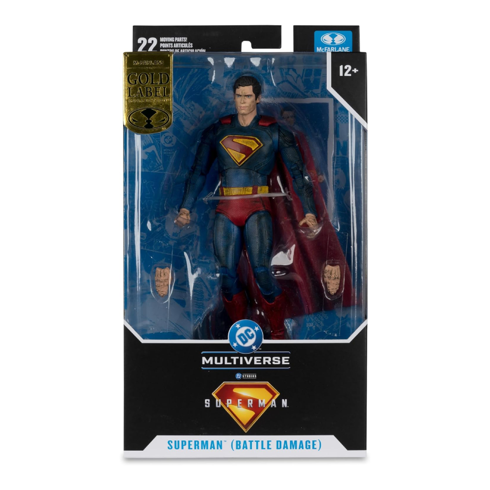 DC COMICS MC FARLANE SUPERMAN PELICULA 2025 18 CM BATTLE DAMAGE - 3