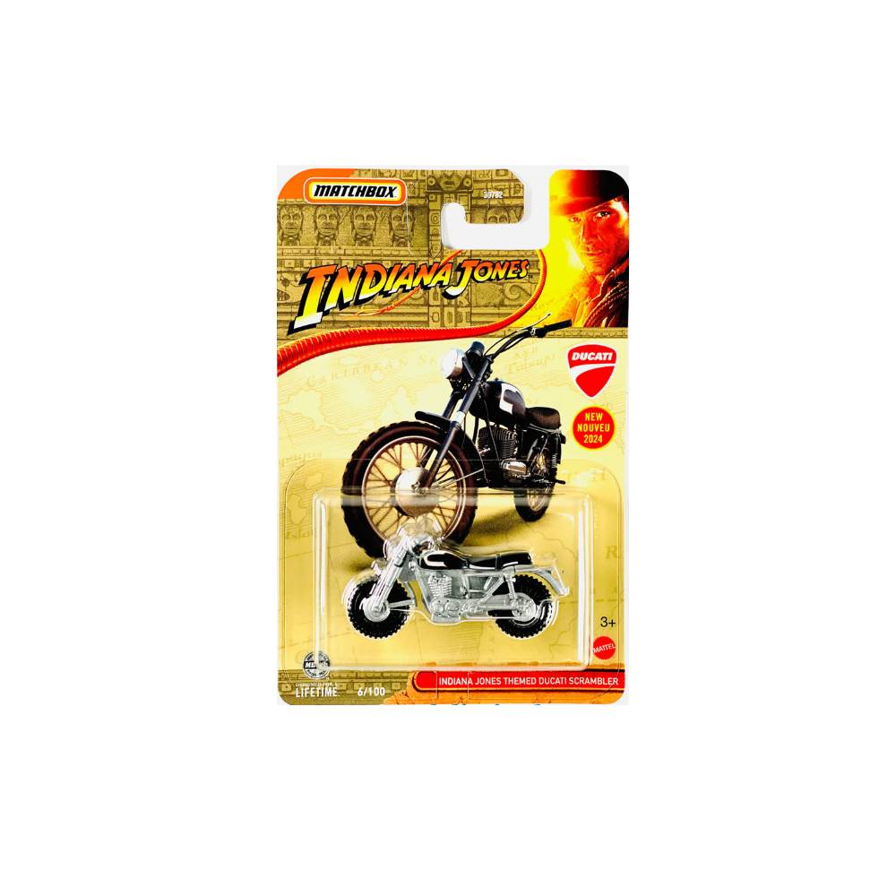 MATCHBOX MOTOCICLETA DUCATI SCRAMBLER INDIANA JONES - 1