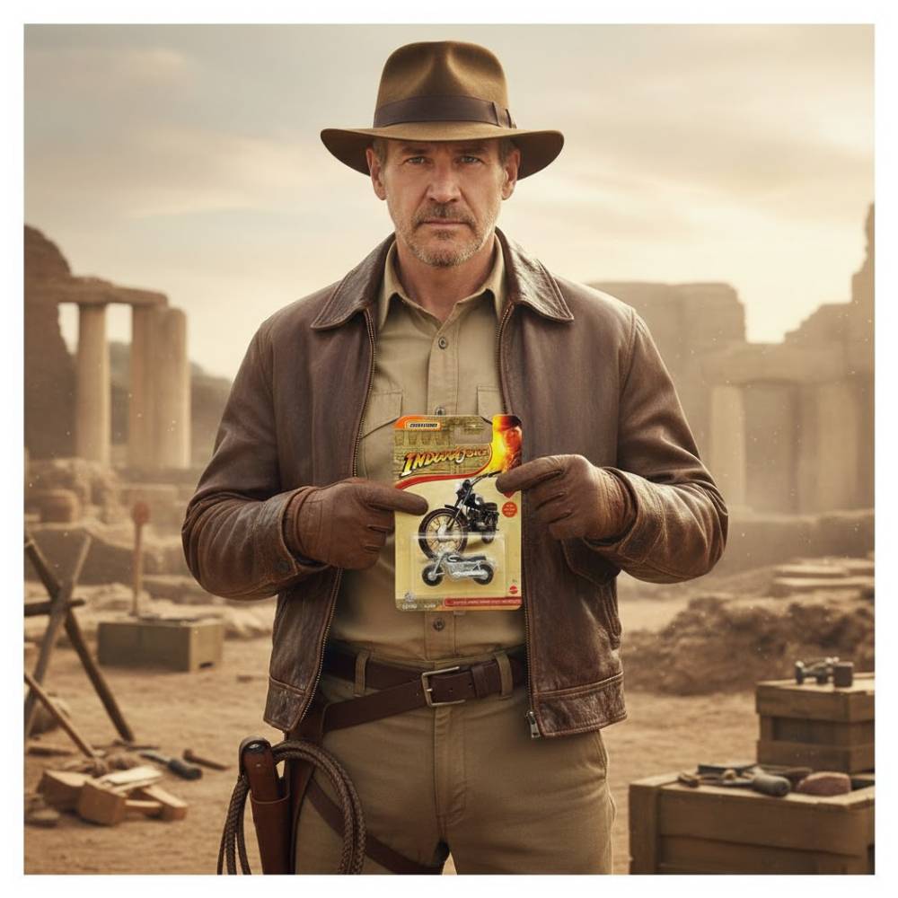 MATCHBOX MOTOCICLETA DUCATI SCRAMBLER INDIANA JONES - 3