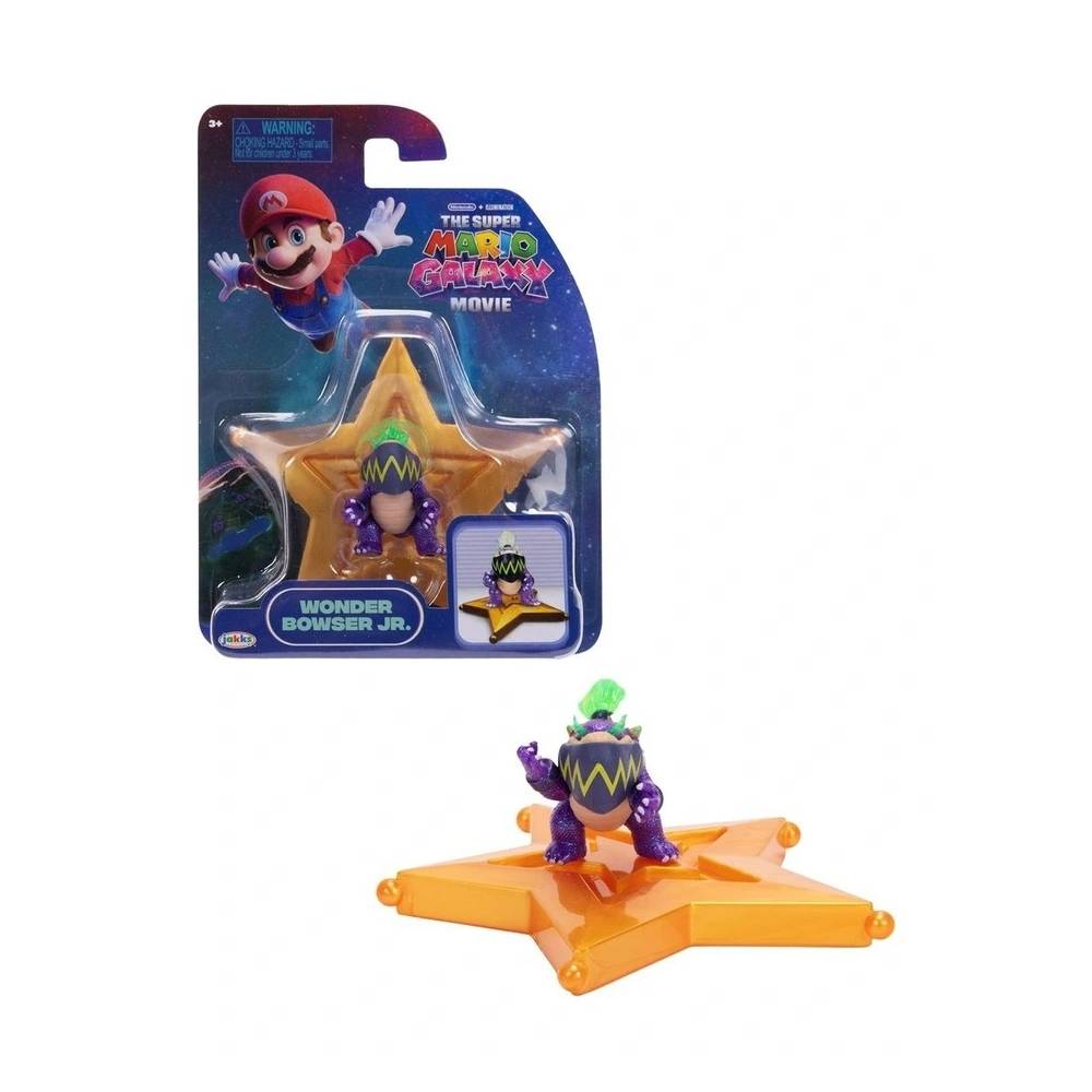 FIGURAS DE ACCIÓN DE LA PELÍCULA SUPER MARIO GALAXY DE 4 CM WONDER BOWSER JR - 1
