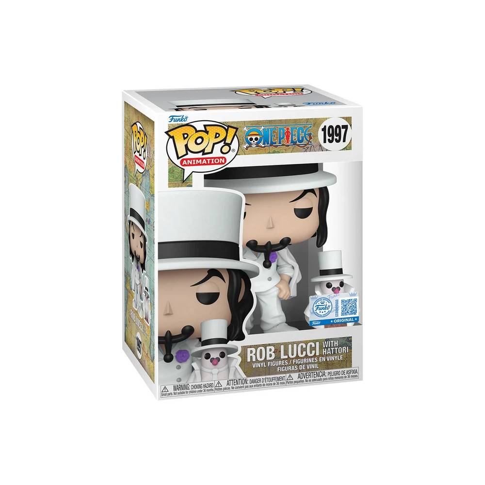 FUNKO POP ONE PIECE ROB LUCCI CON HATTORI - 2