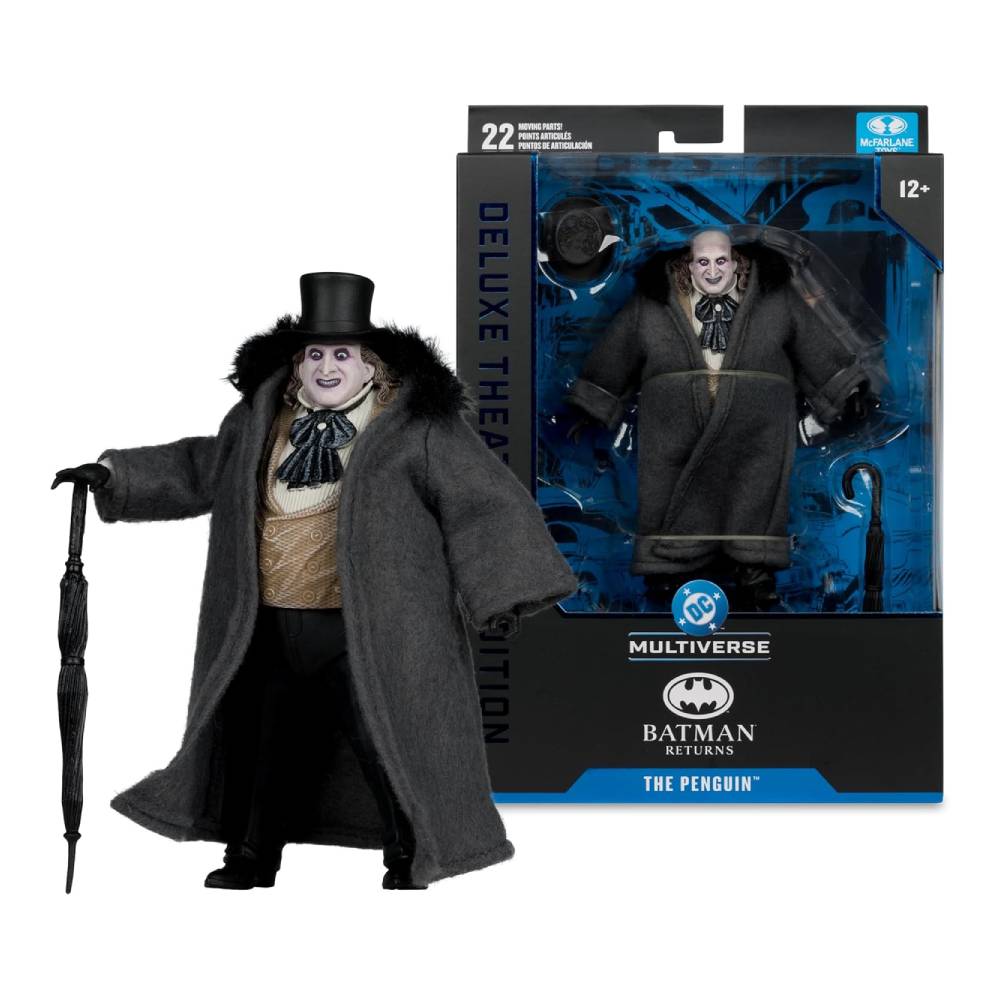 MCFARLANE TOYS DC MULTIVERSE EL PINGÜINO BATMAN RETURNS FIGURA DE 18CM EDICIÓN DELUXE TEATRAL - 1