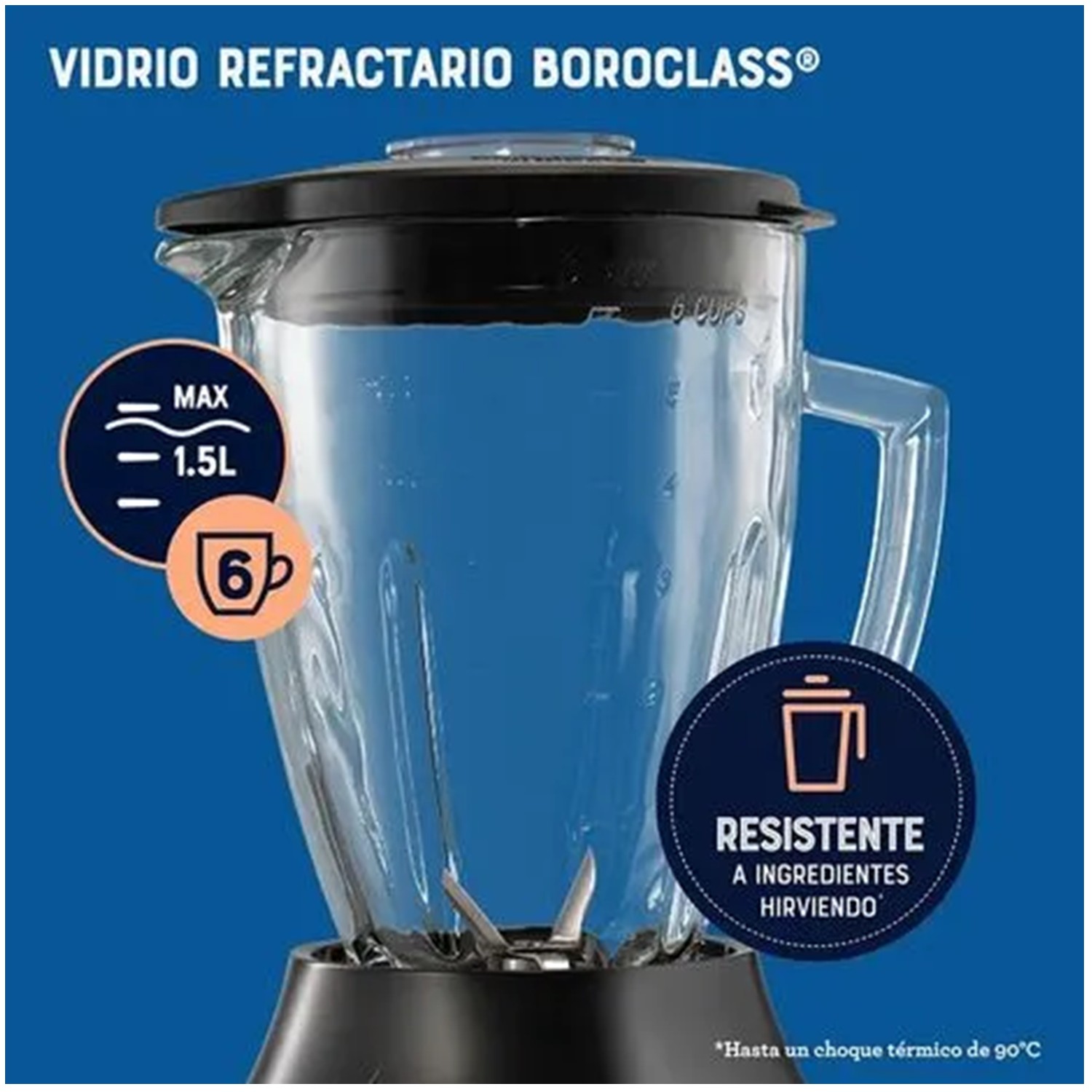 LICUADORA OSTER BLSTPEG NPB 6 VELOCIDADES 1.5L 800W - 3