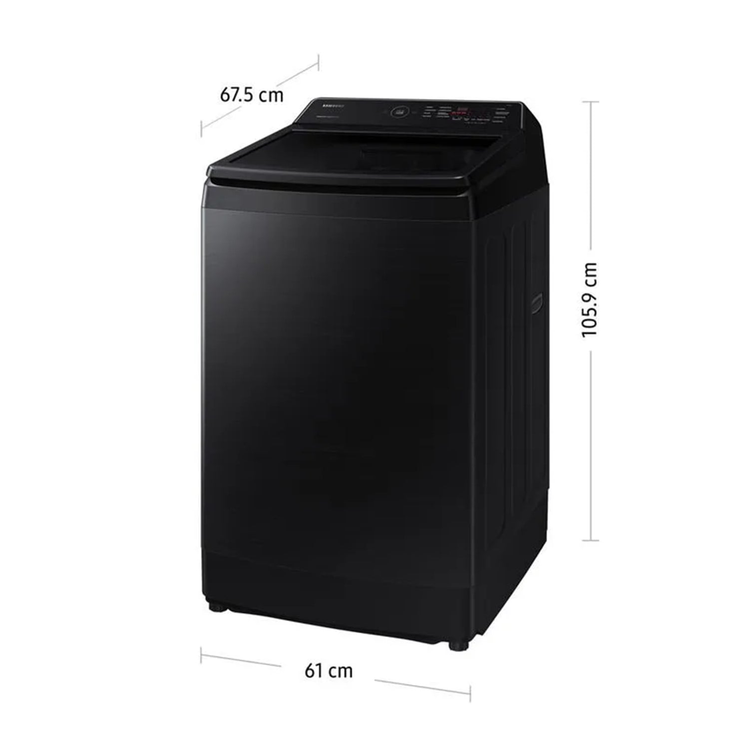 LAVADORA SAMSUNG 13 KG CARGA SUPERIOR ECOBUBBLE WA13CG5441BVPE NEGRO - 2