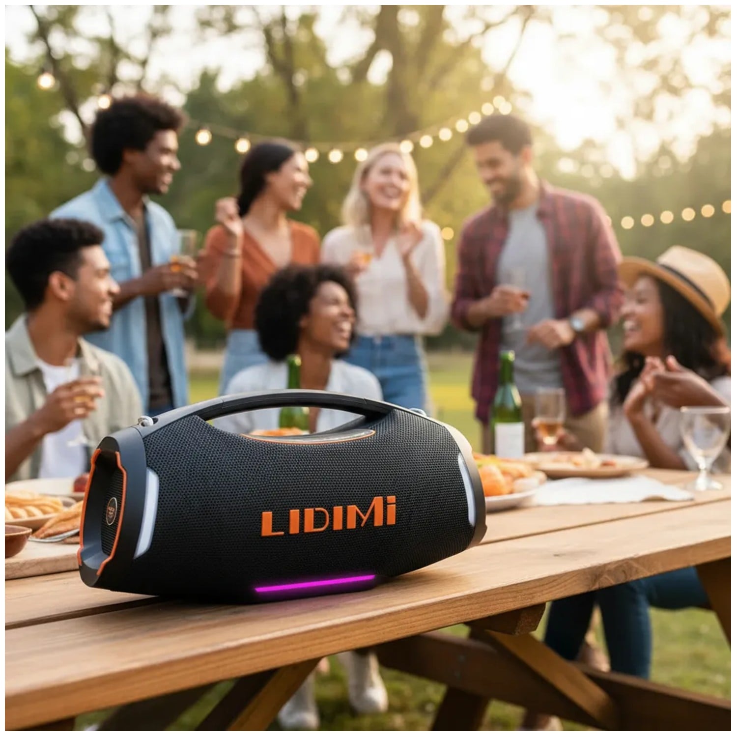 PARLANTE BLUETOOTH LIDIMI LD-S667 300W EXTRA XBASS USB - 4