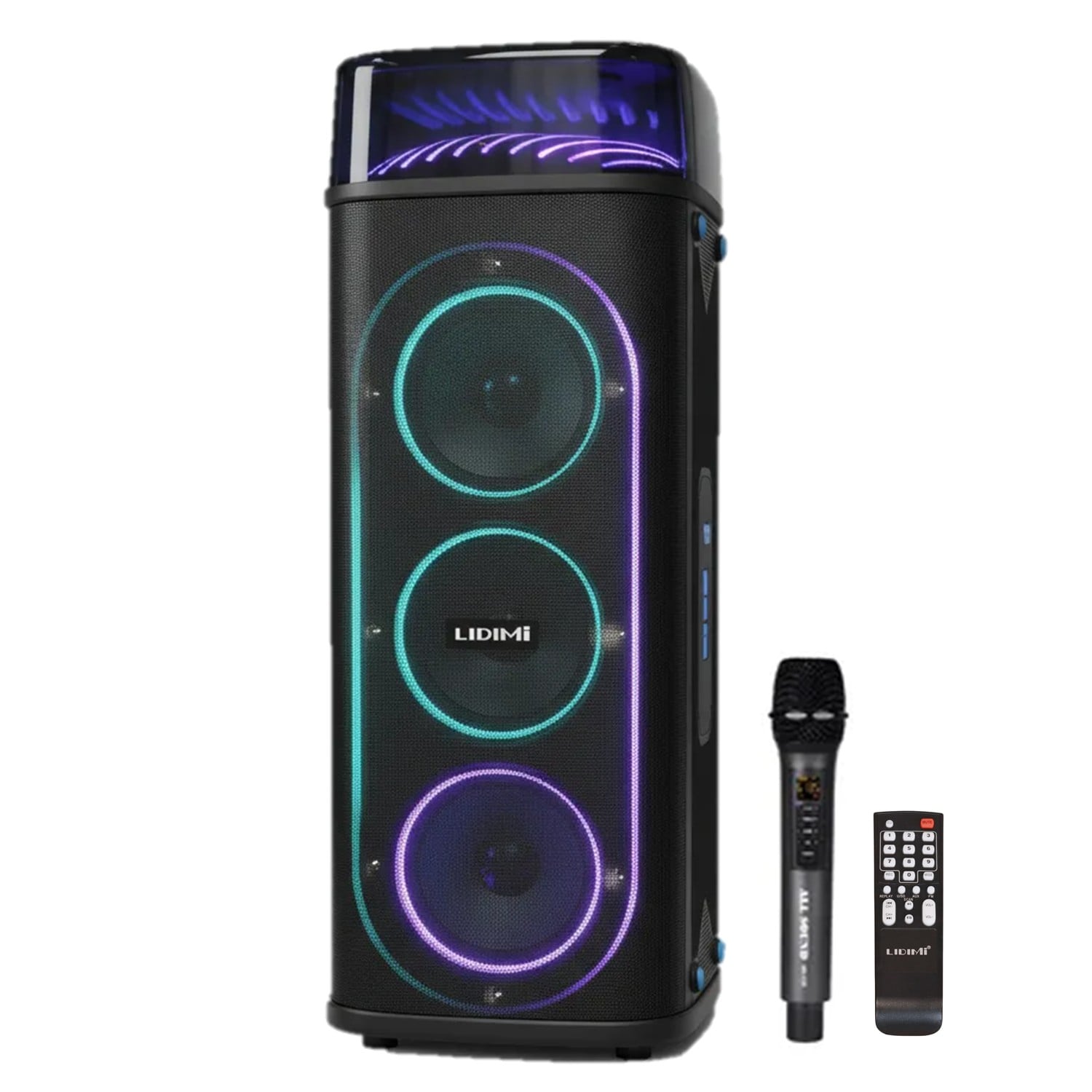 TORRE DE SONIDO LIDIMI LD-S954AC 120W RMS + MICRÓFONO KARAOKE - 1