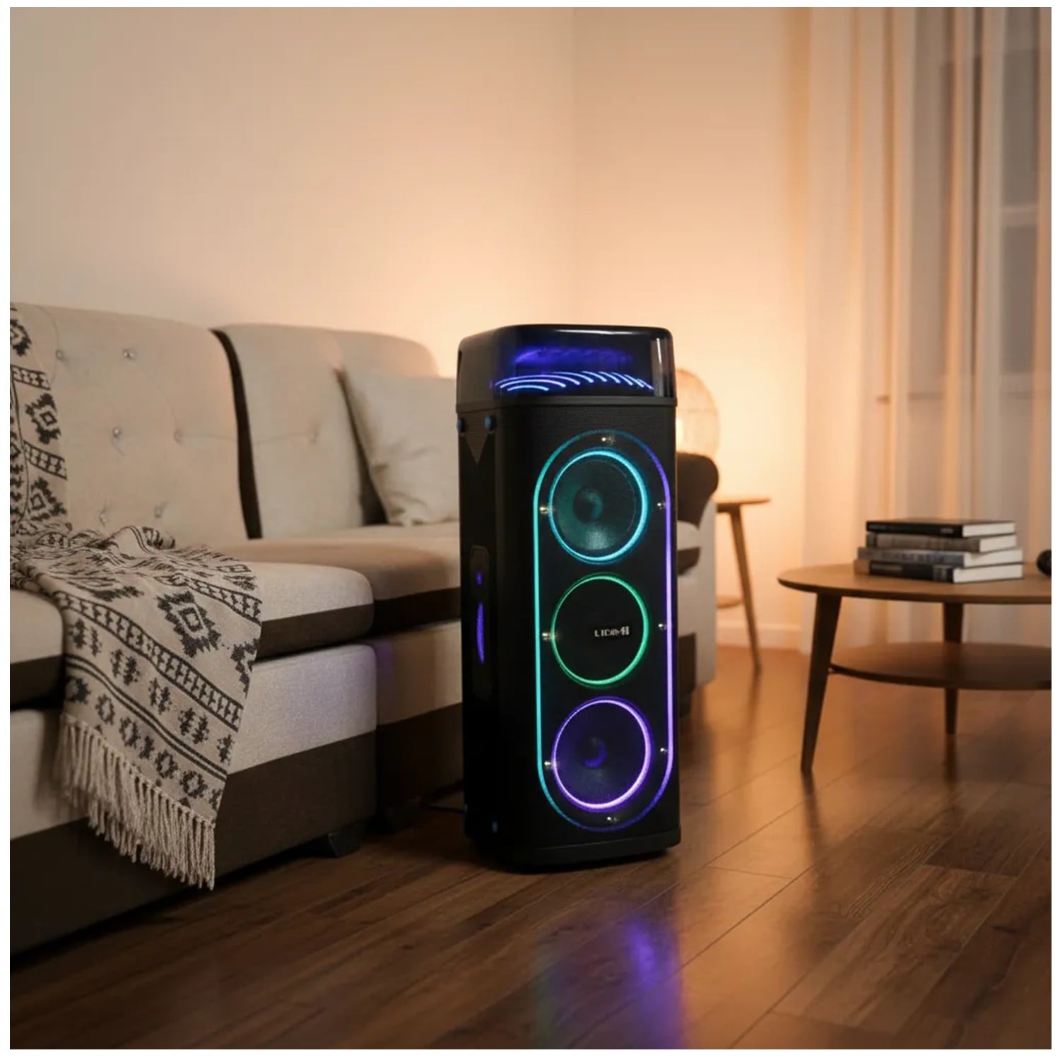 TORRE DE SONIDO LIDIMI LD-S954AC 120W RMS + MICRÓFONO KARAOKE - 4