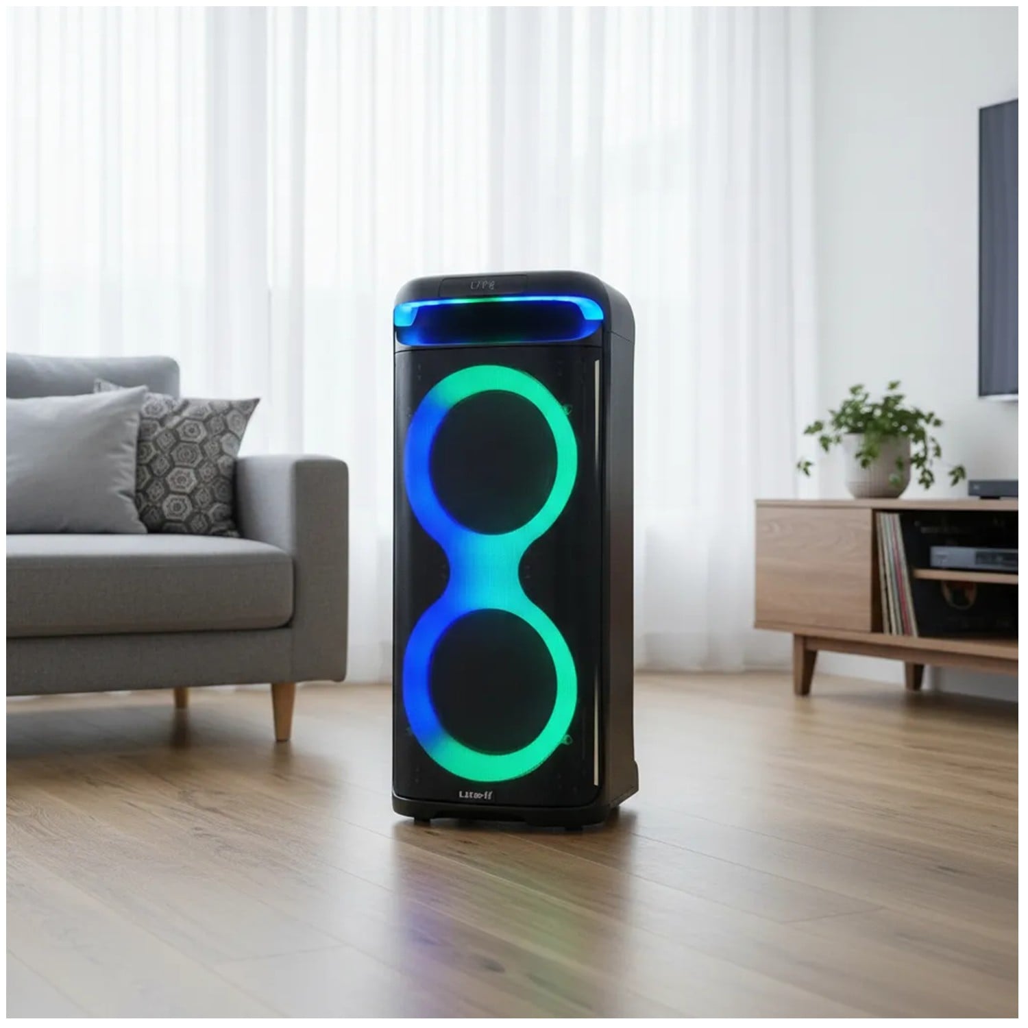 TORRE DE SONIDO LIDIMI LD-S919AC 80W RMS + MICRÓFONO KARAOKE - 3