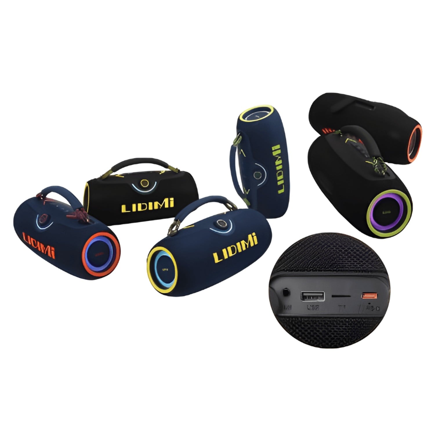 PARLANTE BLUETOOTH LIDIMI 350W LD-S865AC EXTRA BASS USB 220V - 3