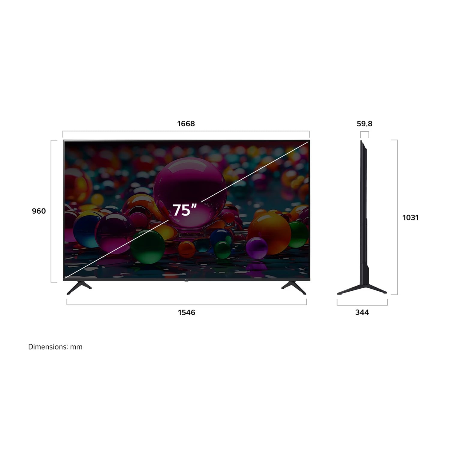 TELEVISOR LG 75 UHD 4K THINQ AI SMART TV 75UA8050PSA 2025 - 4