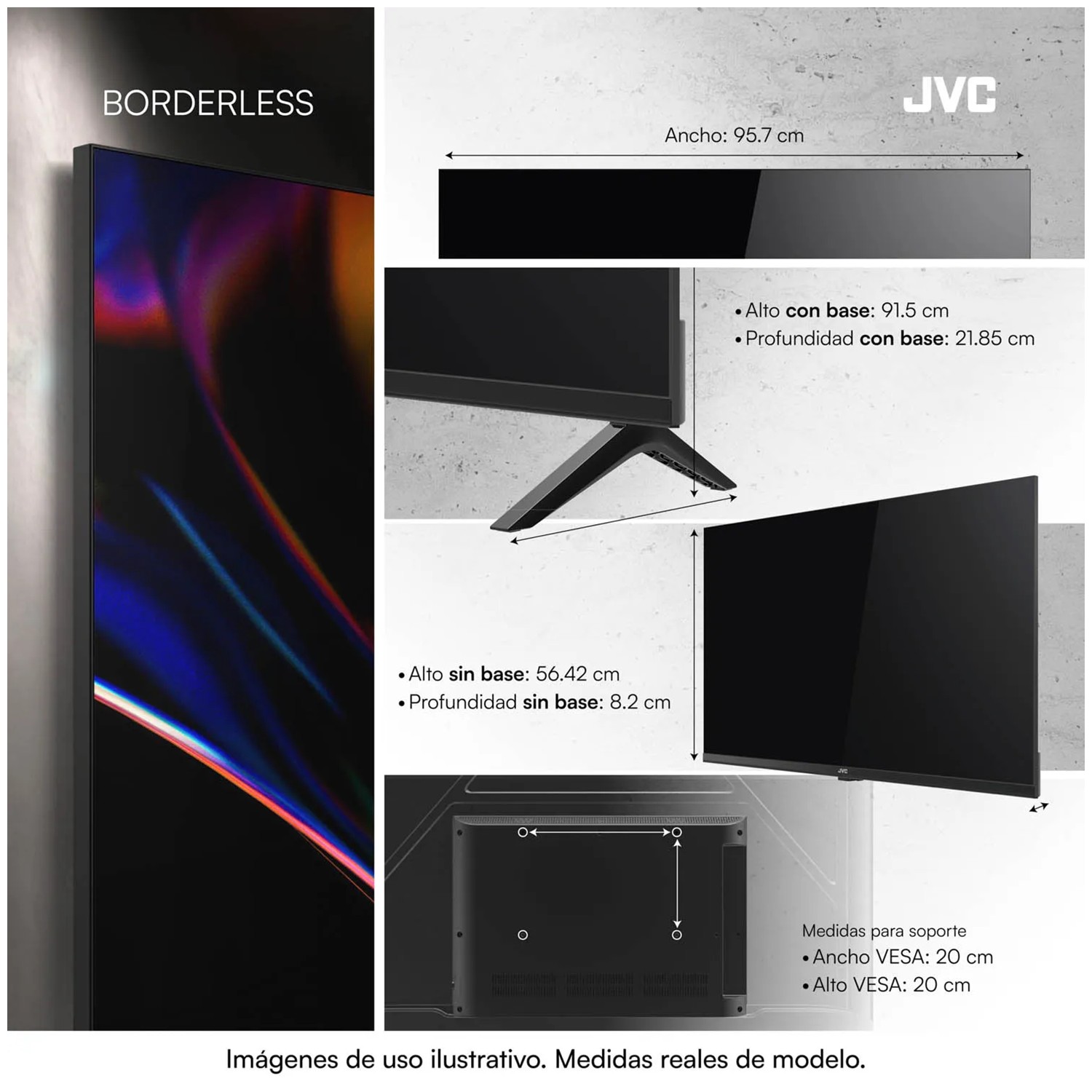 TELEVISOR JVC 43 QLED GOOGLE TV SMART TV - 8
