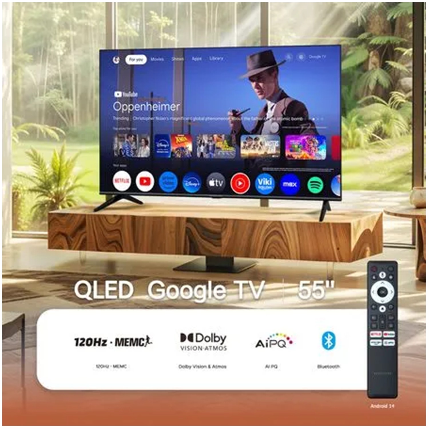 TELEVISOR BLACKLINE 55 QLED 4K SMART TV BL55-T6210QD 120HZ - 6