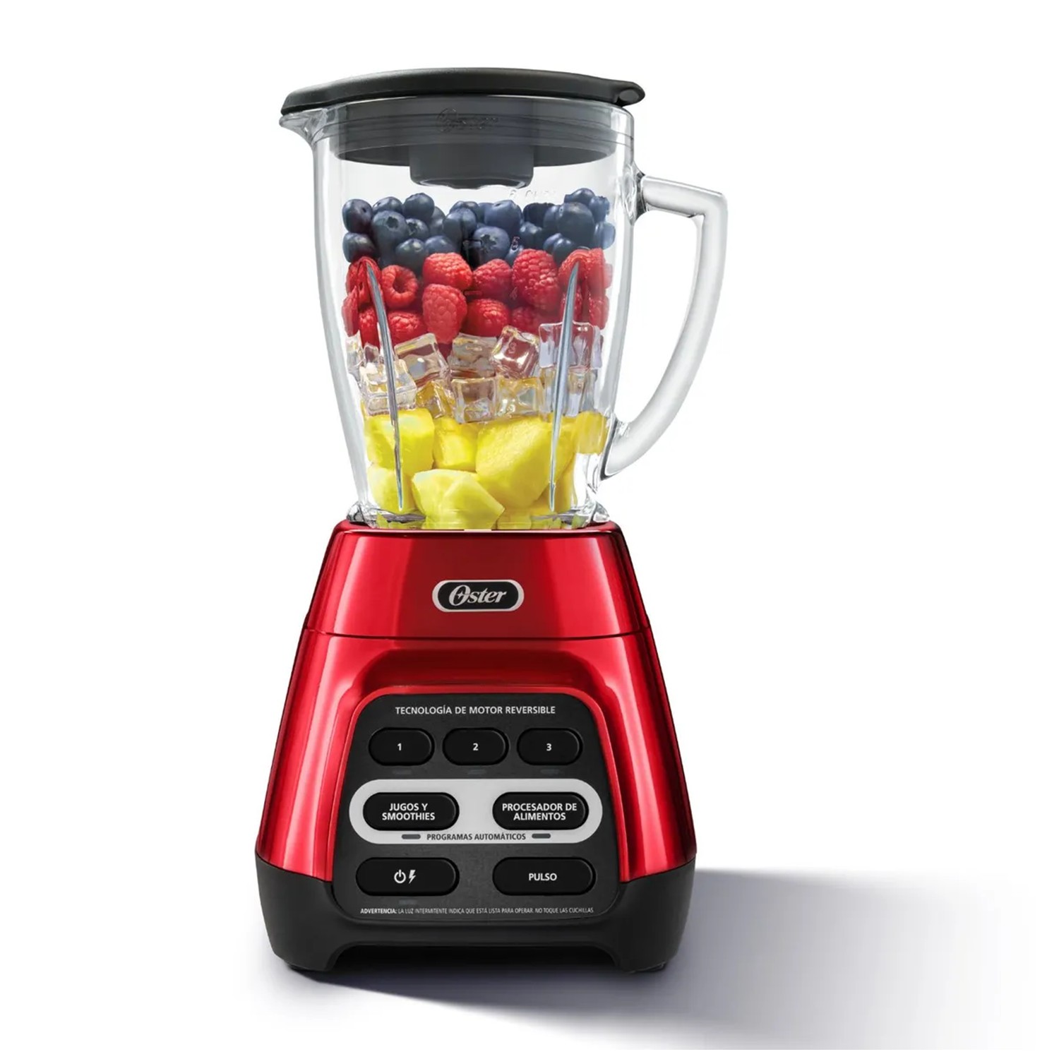 LICUADORA OSTER CON MOTOR REVERSIBLE 1.5L ROJO + BLENDER BLSTPYG1310RBG-053 - 2