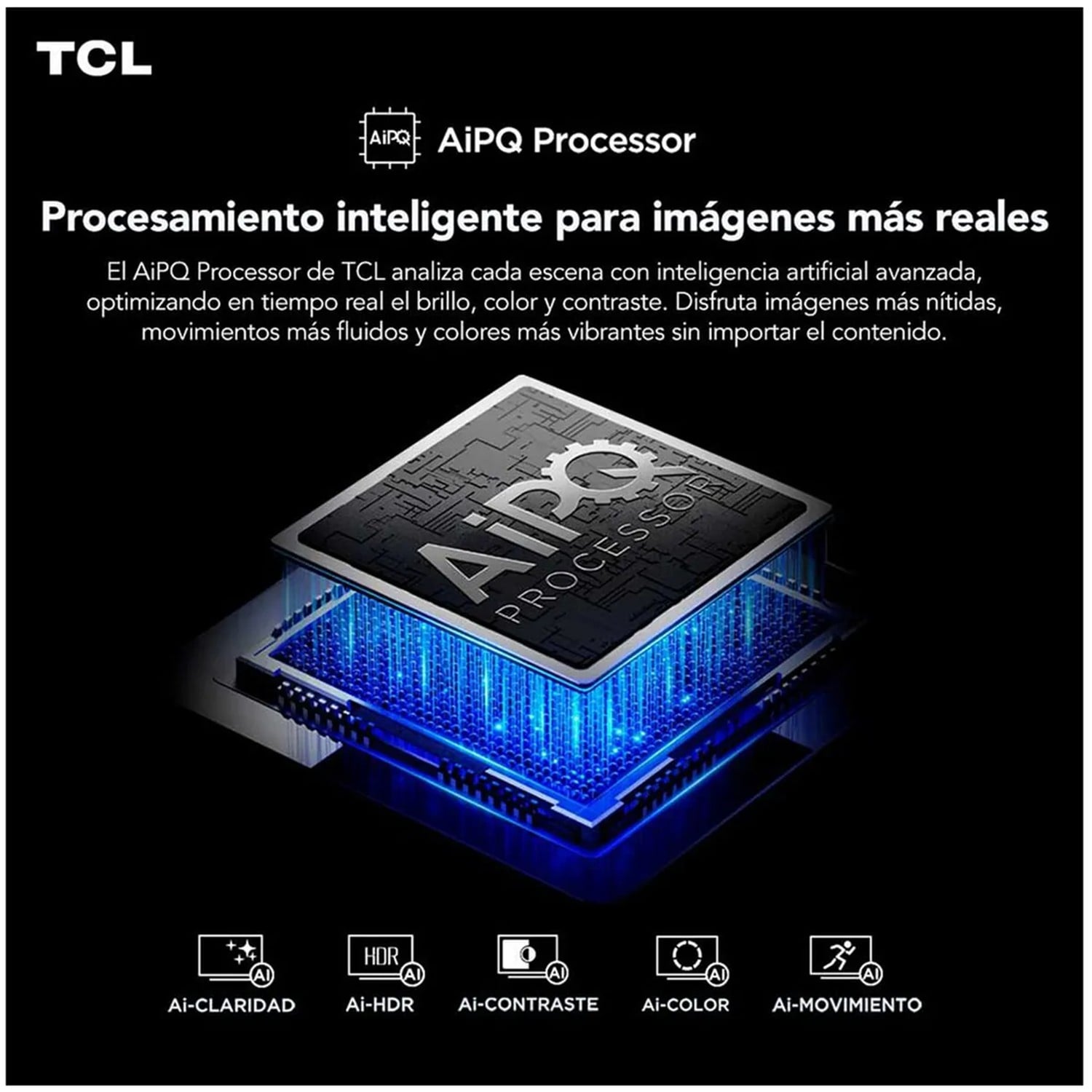 TELEVISOR TCL 55 UHD 4K GOOGLE TV 55P6K + RACK GIRATORIO - 6
