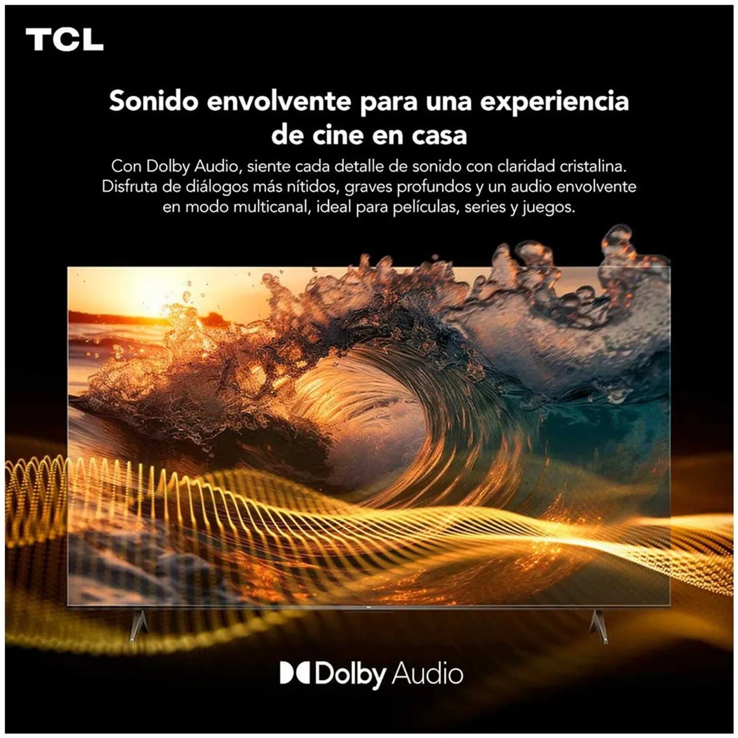 TELEVISOR TCL 55 UHD 4K GOOGLE TV 55P6K + RACK GIRATORIO - 7
