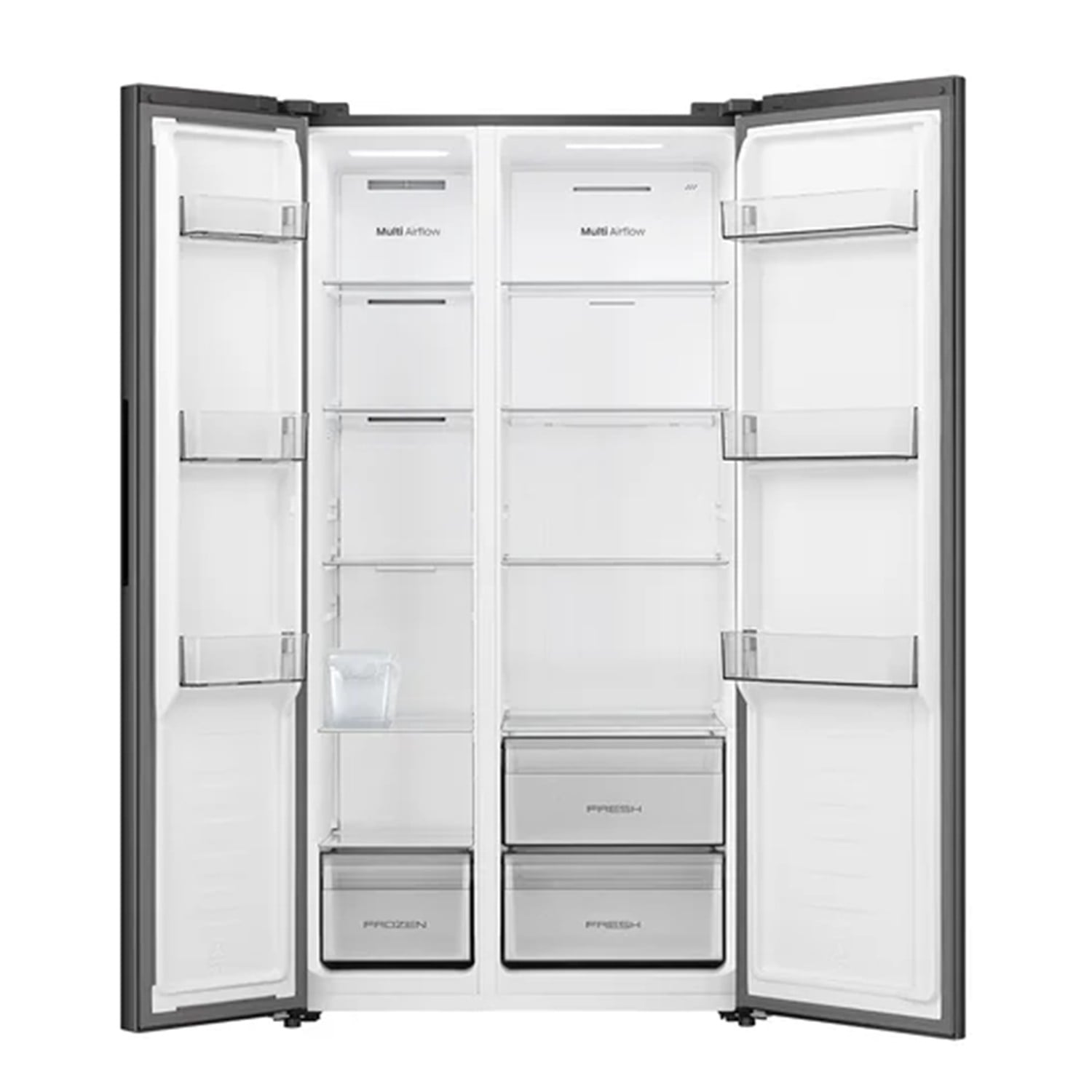 REFRIGERADORA HISENSE SIDE BY SIDE 529L RS3P558ESA DARK GREY - 5