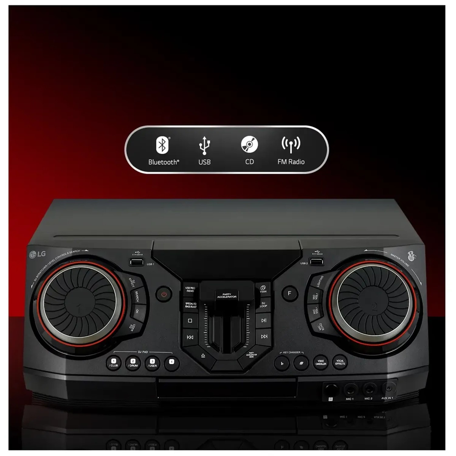 MINICOMPONENTE LG XBOOM CL87 2350W BLUETOOTH KARAOKE - 6