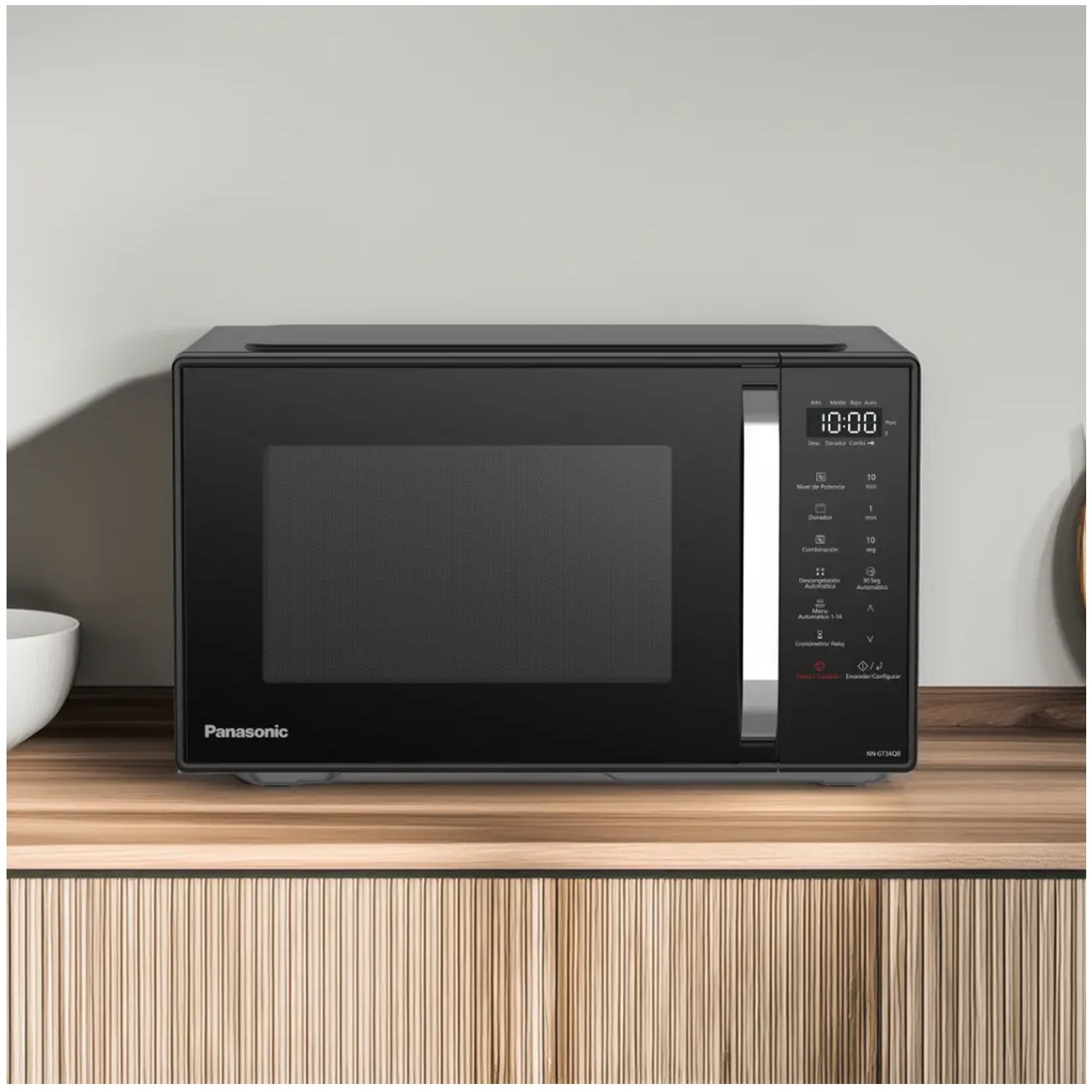 HORNO MICROONDAS PANASONIC 25L GRILL/DORADOR NN-GT34QBRPK - 5