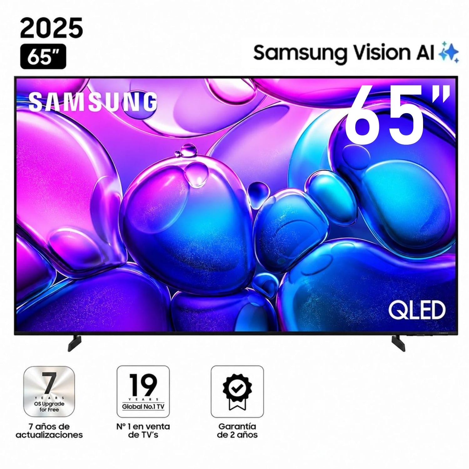 TELEVISOR SAMSUNG 65' QLED SMART TV 4K QN65Q6FAAGXPE - 1
