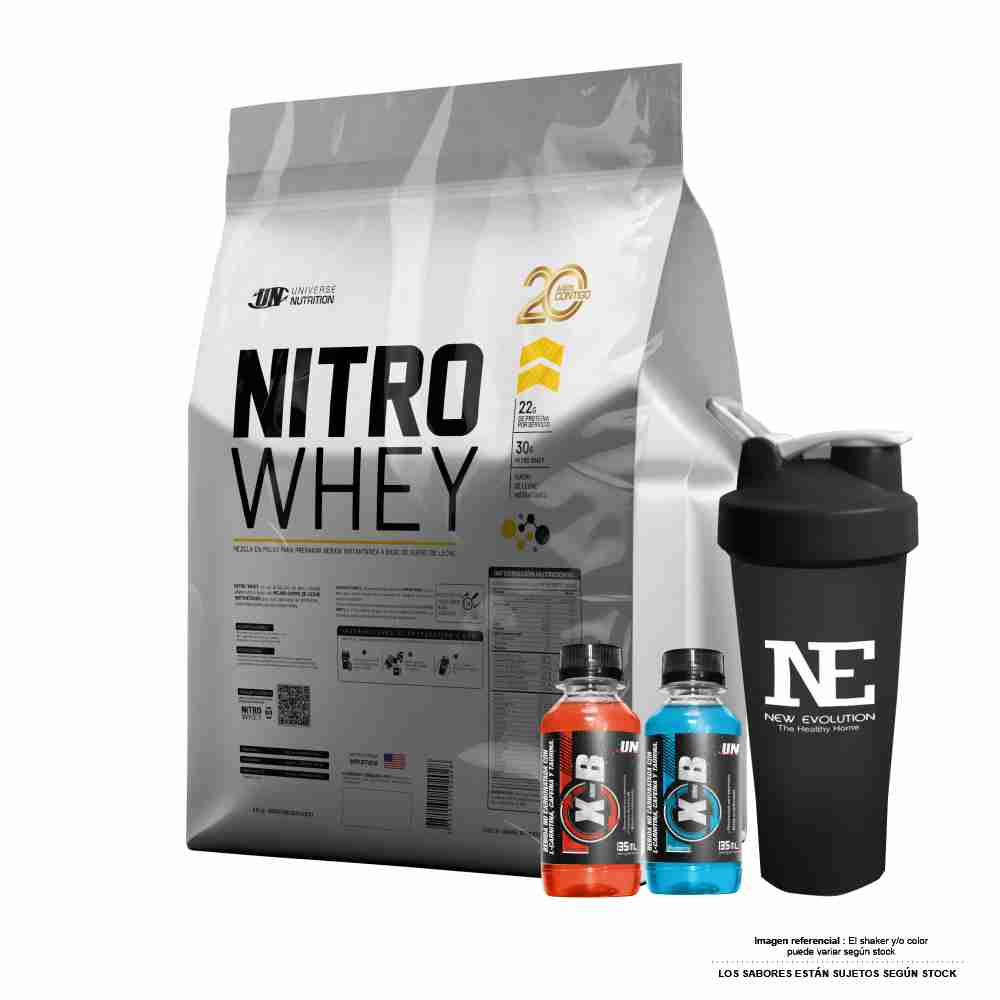 UNIVERSE NUTRITION NITRO WHEY 5 KG. CHOCOLATE + SHAKER - 1