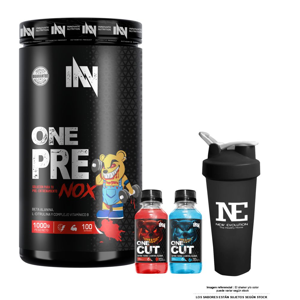 INNOVATE NUTRITION ONE PRE NOX 1 KG. MORA + SHAKER - 1